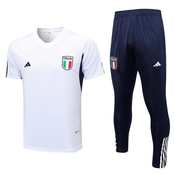 Camiseta Italia Conjunto Completo 2023/2024 Blanco Azul